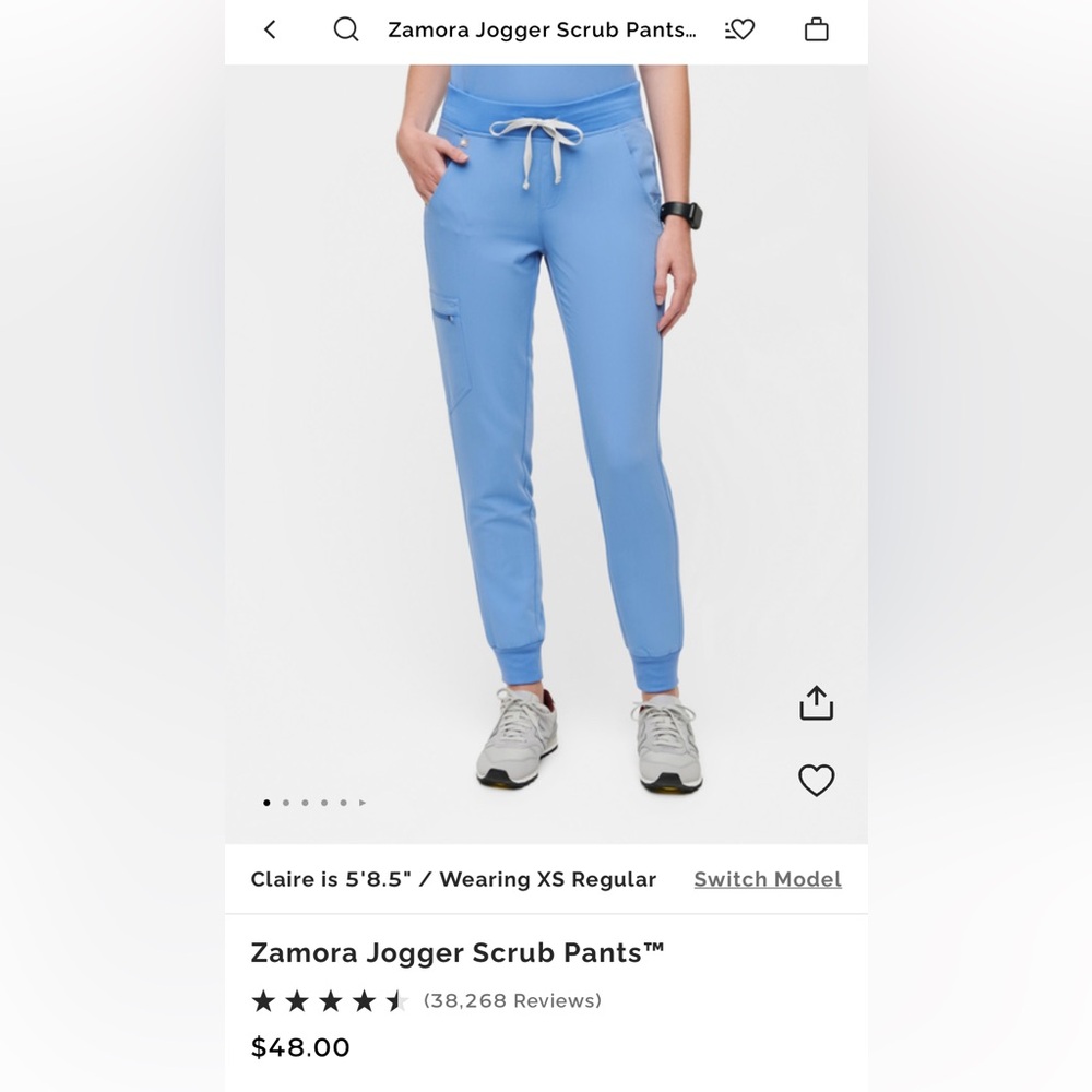 FIGS - Women's Ceil Blue Jogger Pants - M